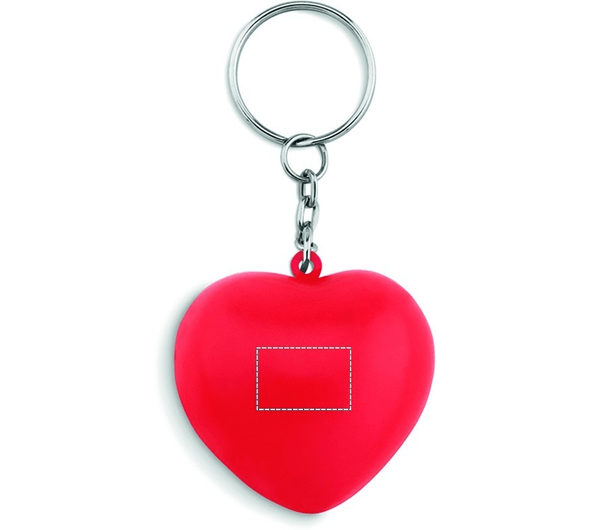Keyring with PU heart